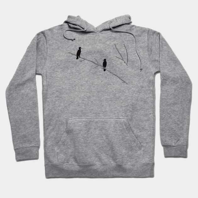 Cormorants Hoodie by Kirsty Topps